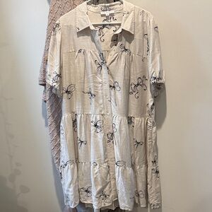 Floral Button-Down Dress